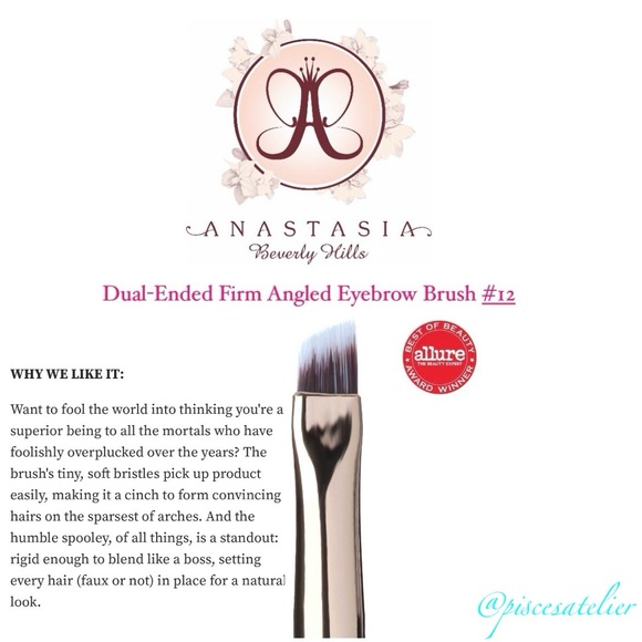 Anastasia Beverly Hills Dual-Ended Firm Angled Eyebrow Brush #12 - Picture 5 of 13